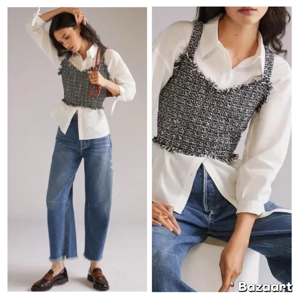 Mare Mare x Anthropologie Tweed Top